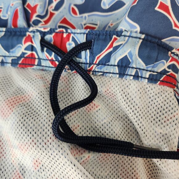 Vineyard Vines Coral Drawstring Lined Swim Shorts Trunks Swimwear Size Large - Picture 5 of 7